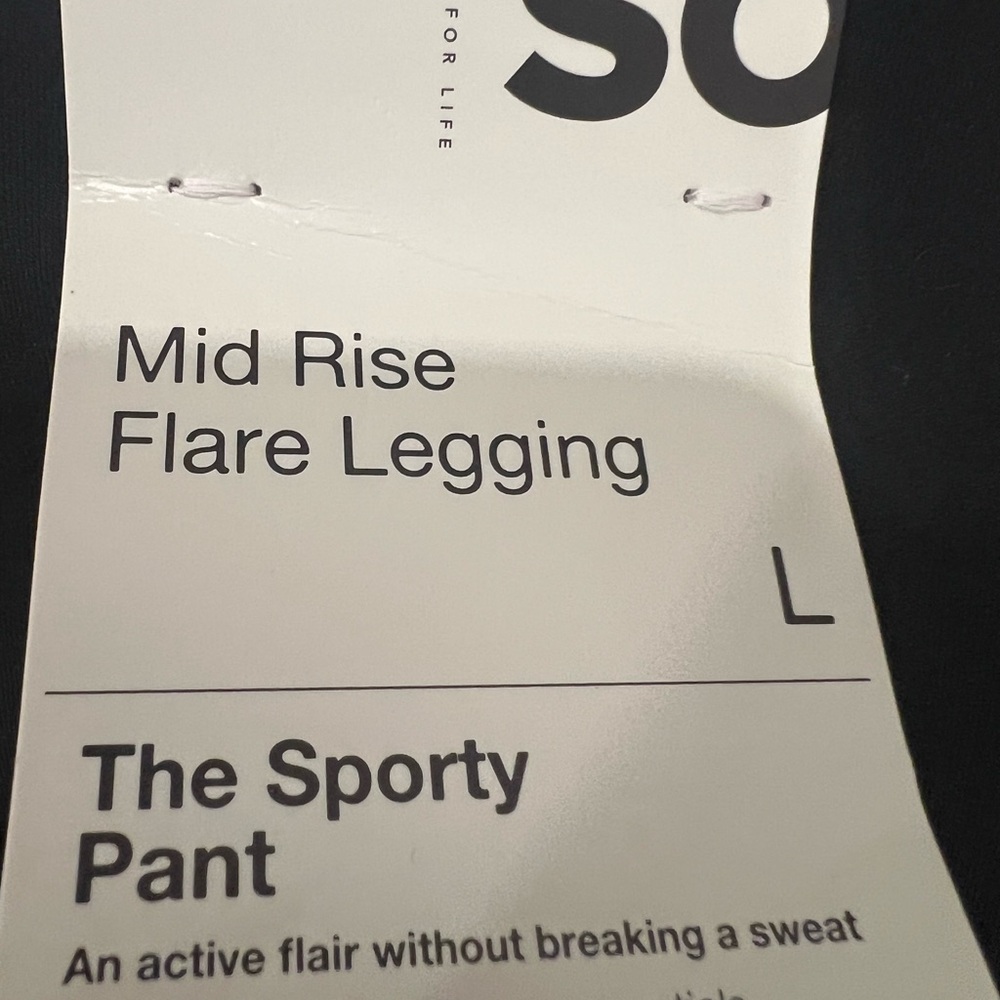 NWT SO Mid-rise Sporty Flare Leggings Size Large - Picture 5 of 7